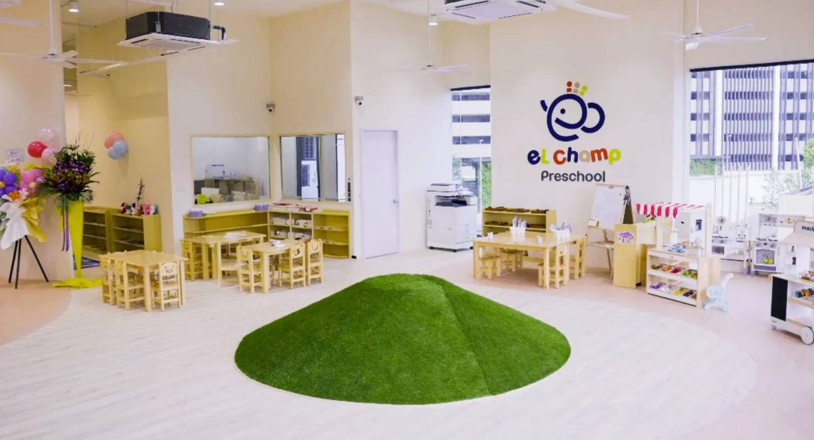 Bright, open EL Champ classroom